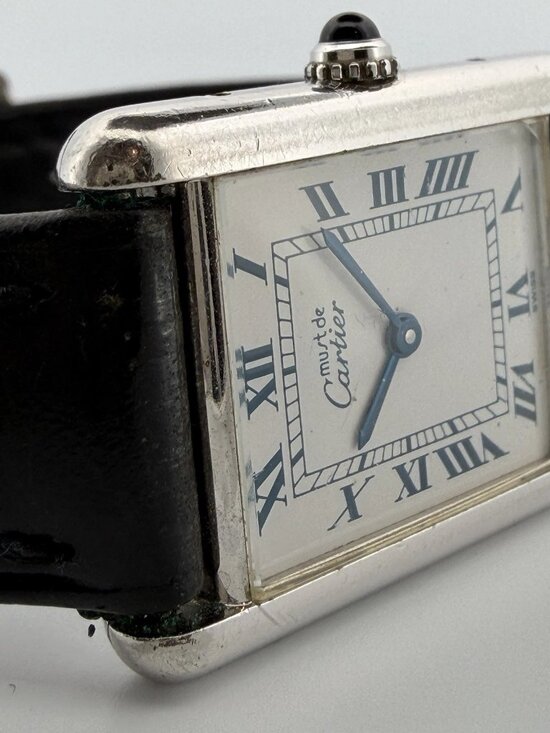 Cartier Must Tank Vermeil Quartz Watch Sterling Silver Large Model Vintage 1990s main image 8